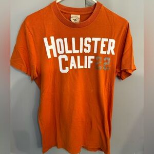Vtg Hollister Calif 22 Orange T-Shirt Size M Single Stitch.